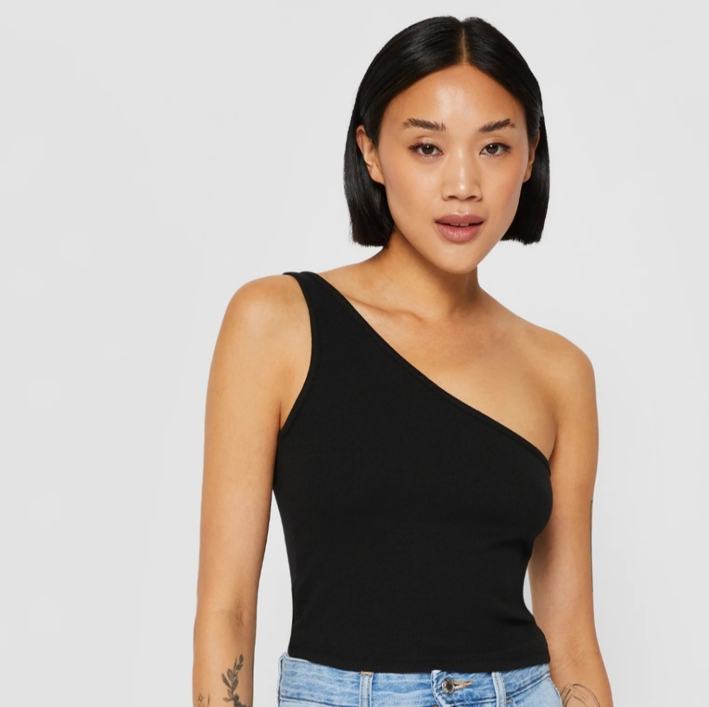 Arizona Jean Company CROPPED ASYMMETRIC - Top - black